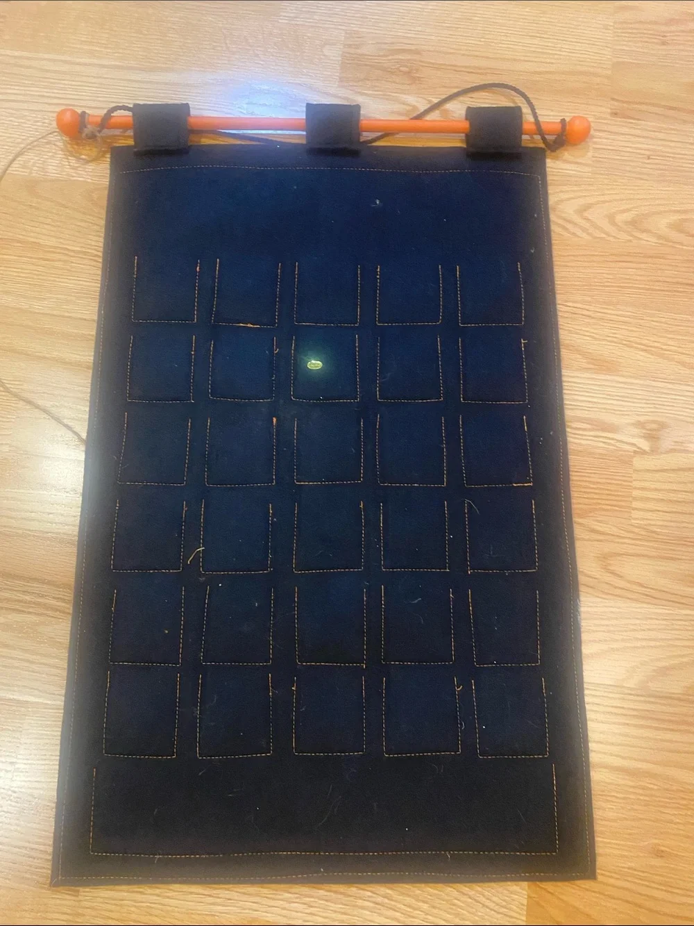 Happy Halloween Felt Countdown Wall Banner - Orange and Black